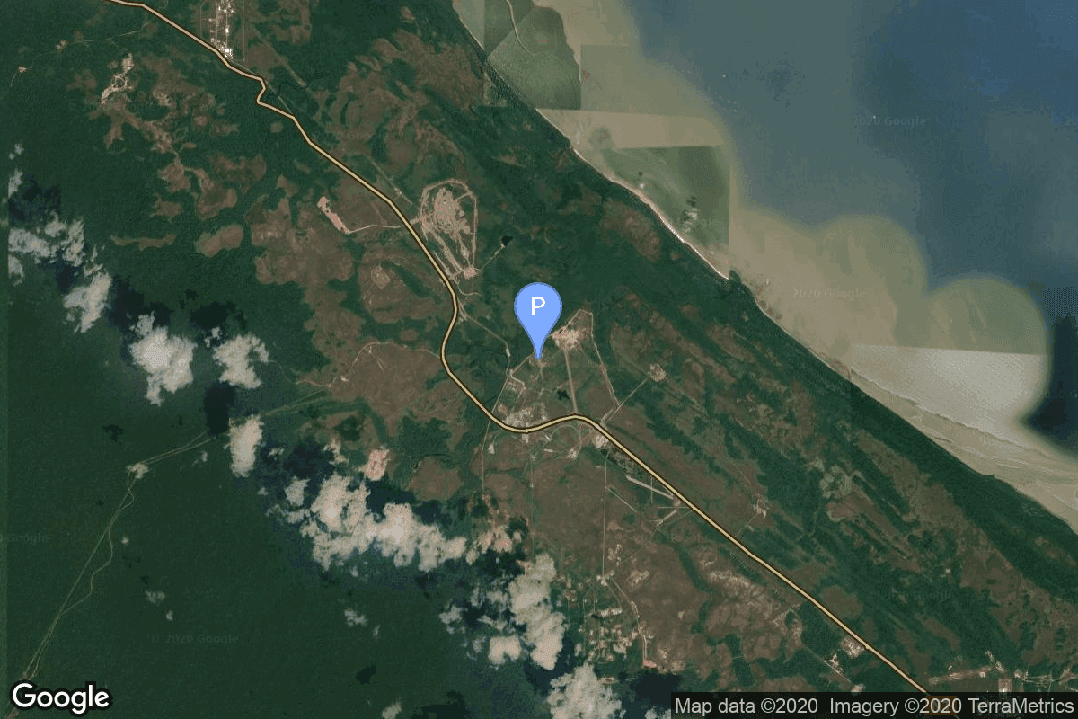 Map of Ariane Launch Area 1 (ELV)