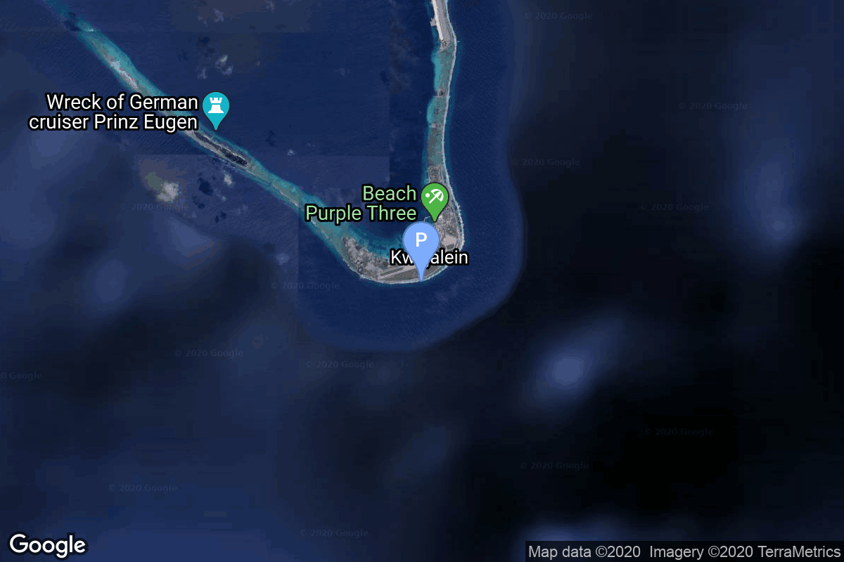 Map of Kwajalein Atoll