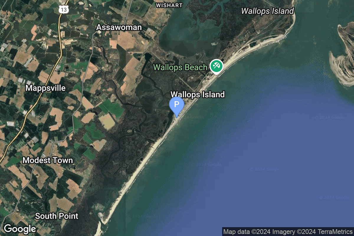 Map of Rocket Lab Launch Complex 3 (Launch Area 0 D)